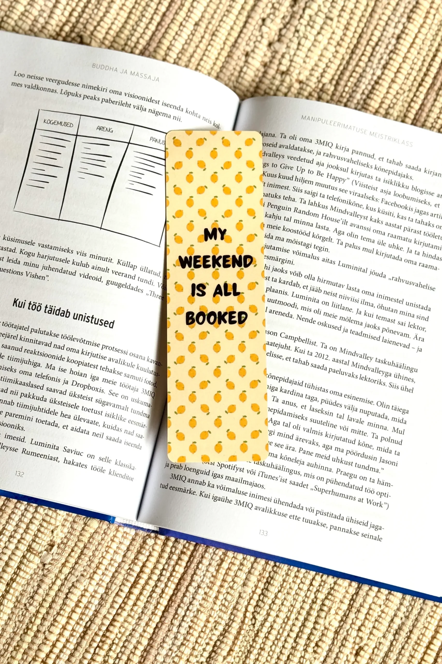 järjehoidja My weekend is all booked