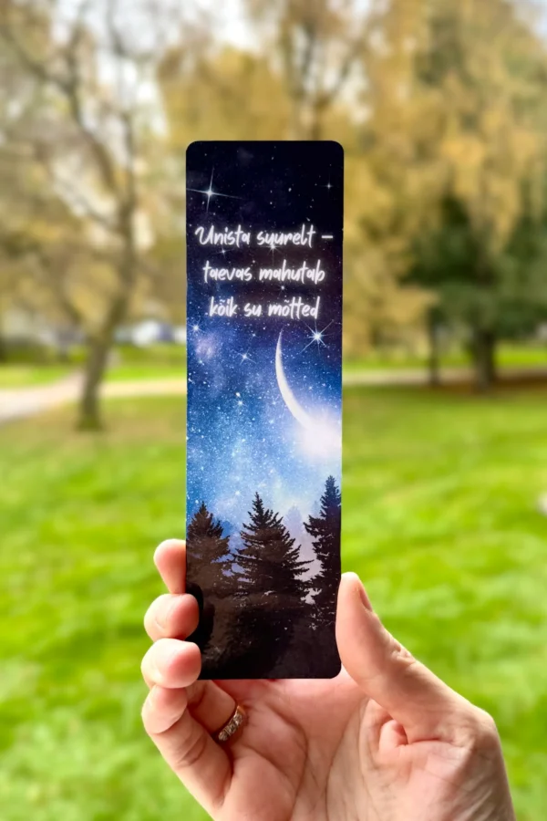 järjehoidja Unista suurelt- taevas mahutab kõik su mõtted