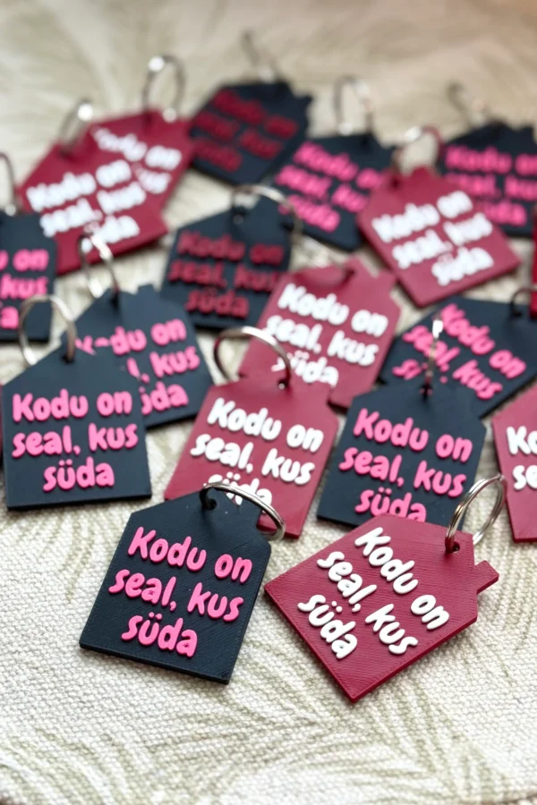 3D prinditud võtmehoidja