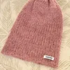 Alpakavillast kootud beanie/ müts Roosa